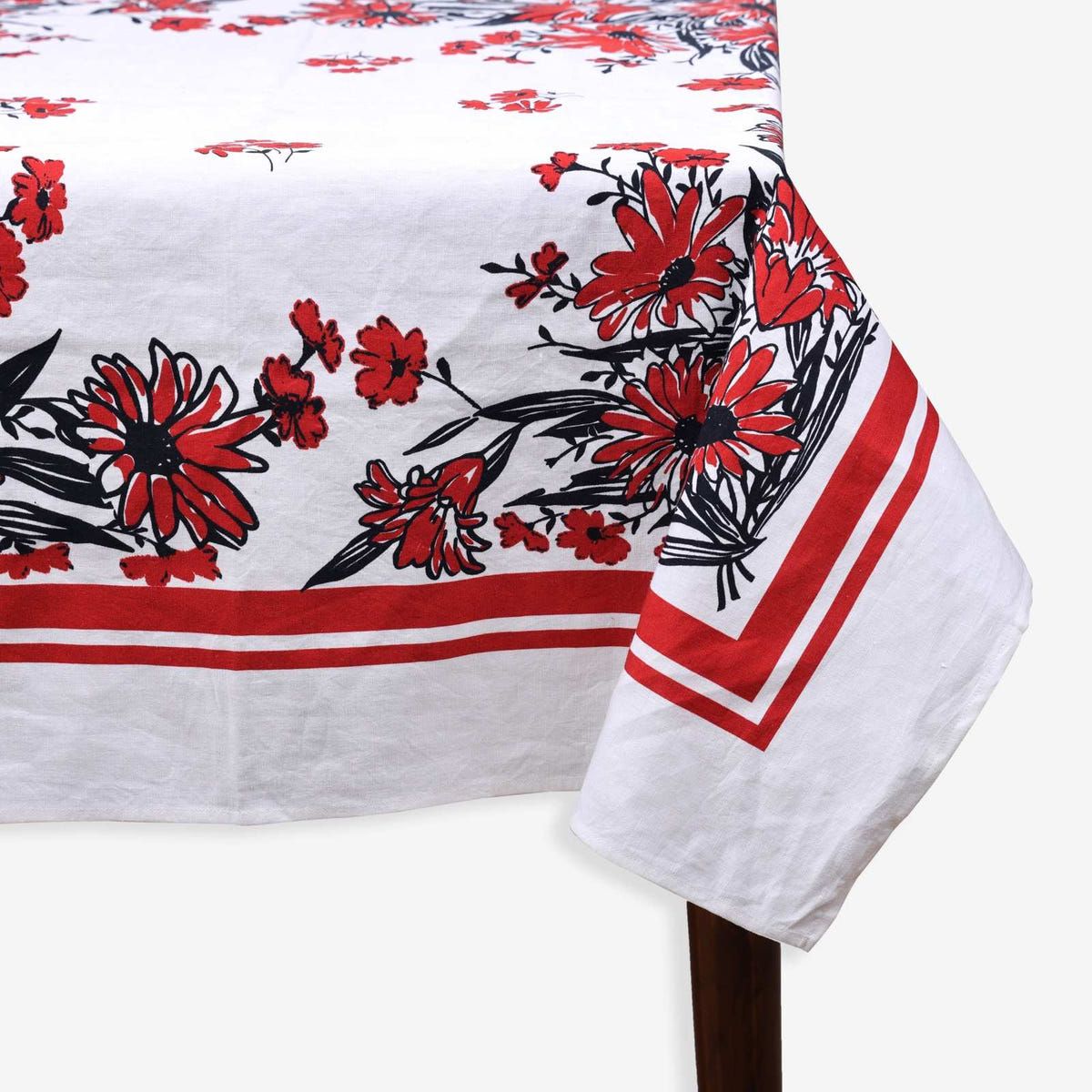 Vintage Floral Tablecloth - image 1