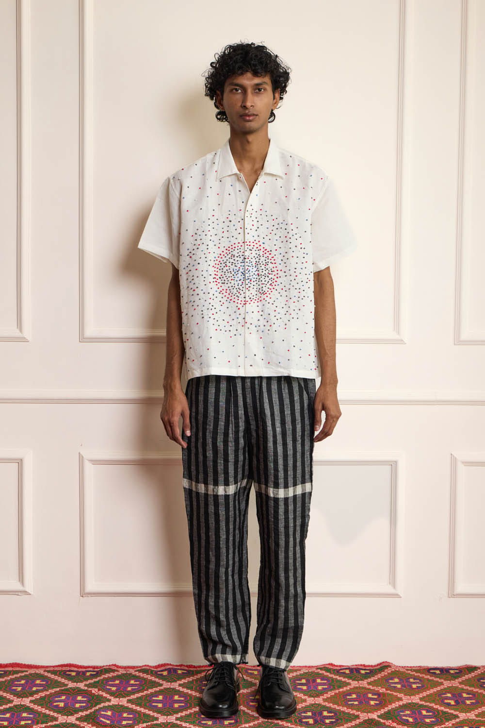Knot Stitch Embroidered Shirt - image 1
