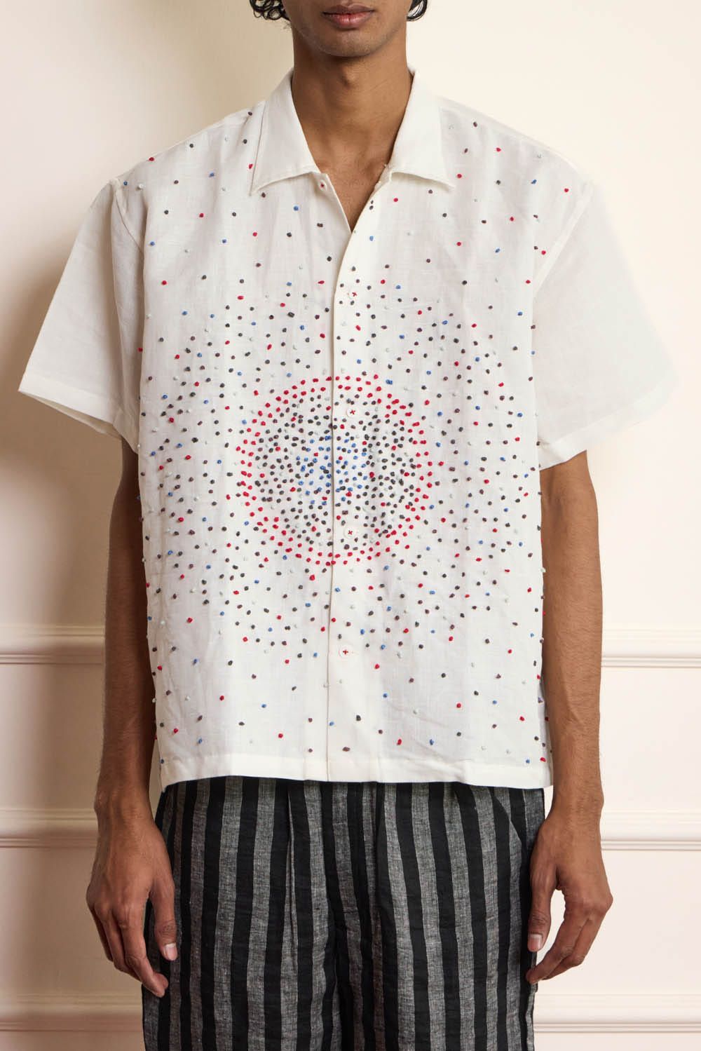 Knot Stitch Embroidered Shirt - image 3