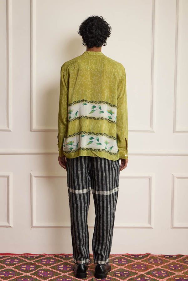Harago — Foliage Silk Shirt