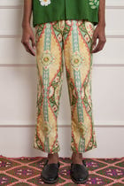 Vintage Print High Waist Pants view 1
