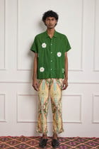 Vintage Print High Waist Pants view 2