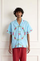 Vintage Floral Embroidered Shirt view 1