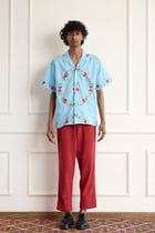 Vintage Floral Embroidered Shirt view 2