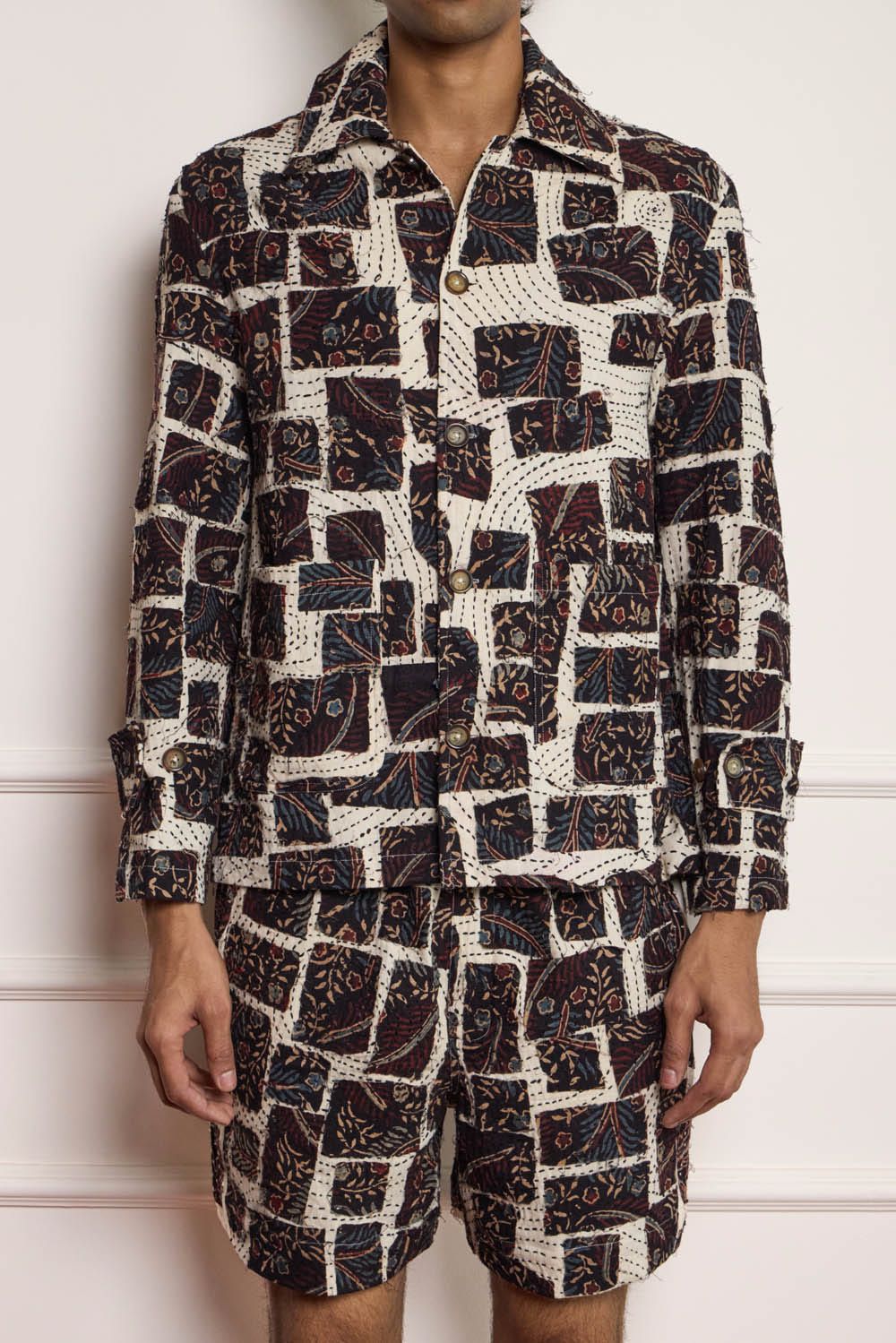 Applique Patches Blouson Jacket - image 4