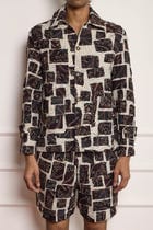 Applique Patches Blouson Jacket view 4