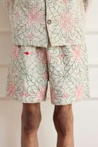 Floral Kantha Shorts view 1