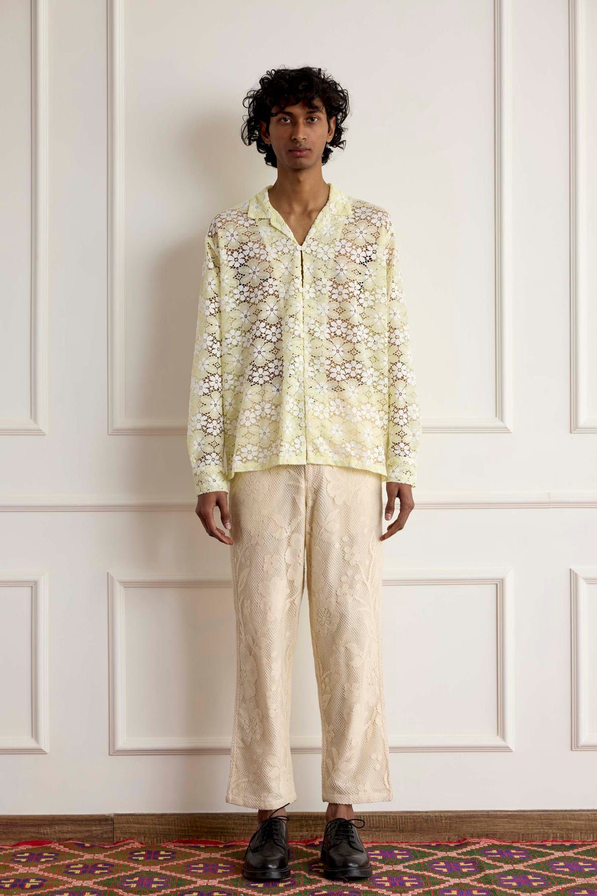 Lace Long Sleeve Shirt - image 1