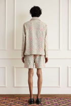 Floral Kantha Blouson Jacket view 2
