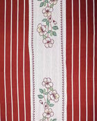 Floral Cross Stitch Embroidered Table Runner view 3