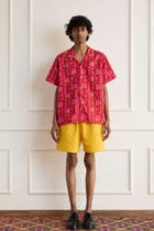 Block-Printed Floral Shirt view 1