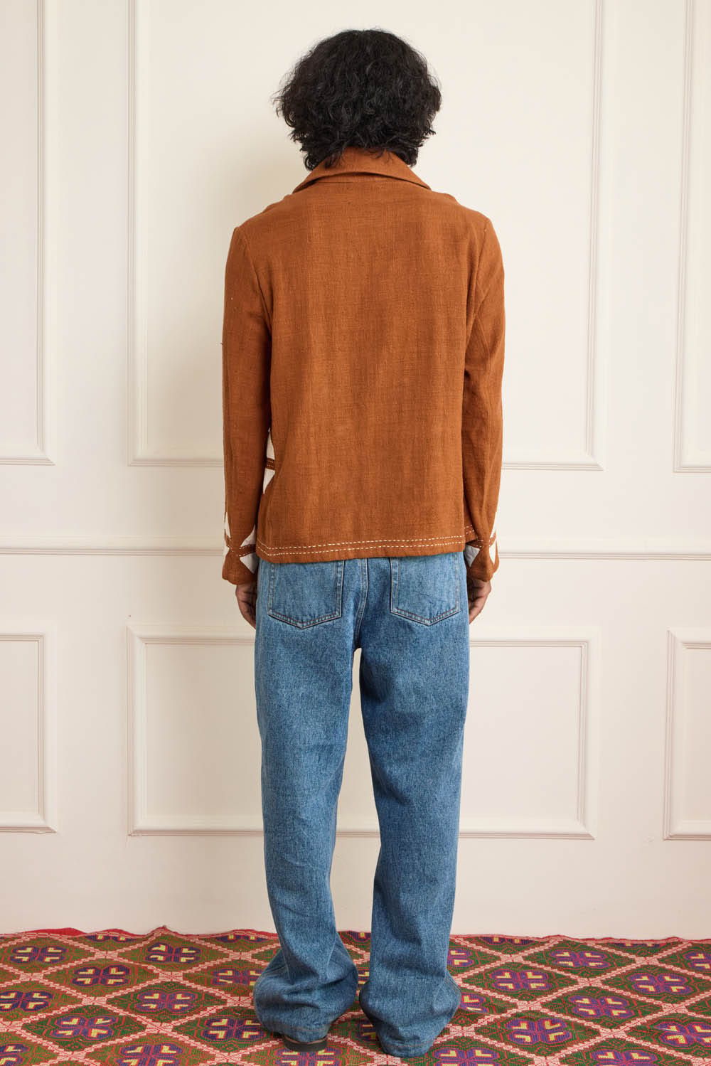Brown Applique Jacket - image 2
