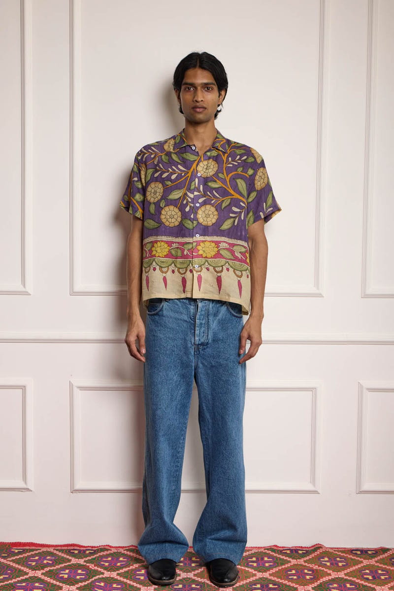 Kalamkari Silk Shirt