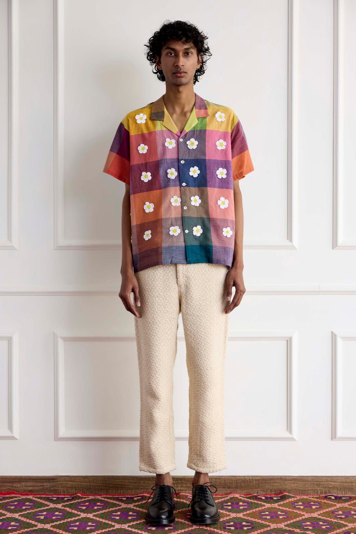 Handloom Ecru Pants - image 1