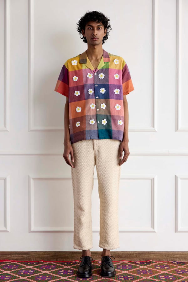 Harago — Handloom Ecru Pants