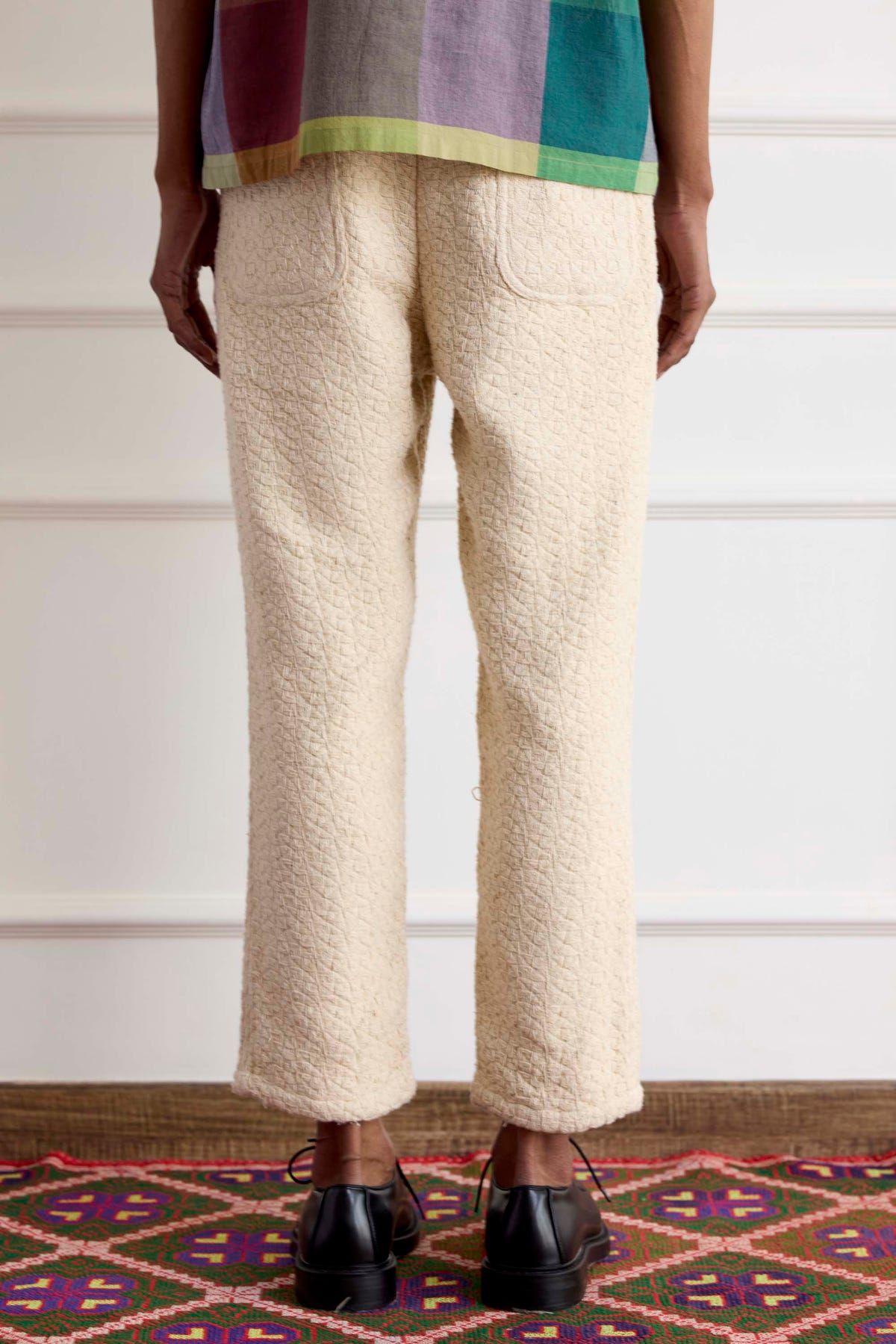 Handloom Ecru Pants - image 3