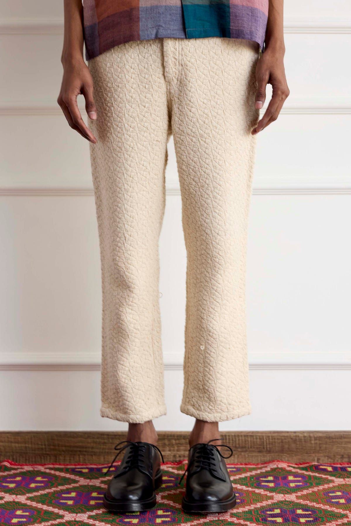 Handloom Ecru Pants - image 5