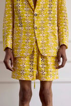 Floral Embroidered Shorts view 3