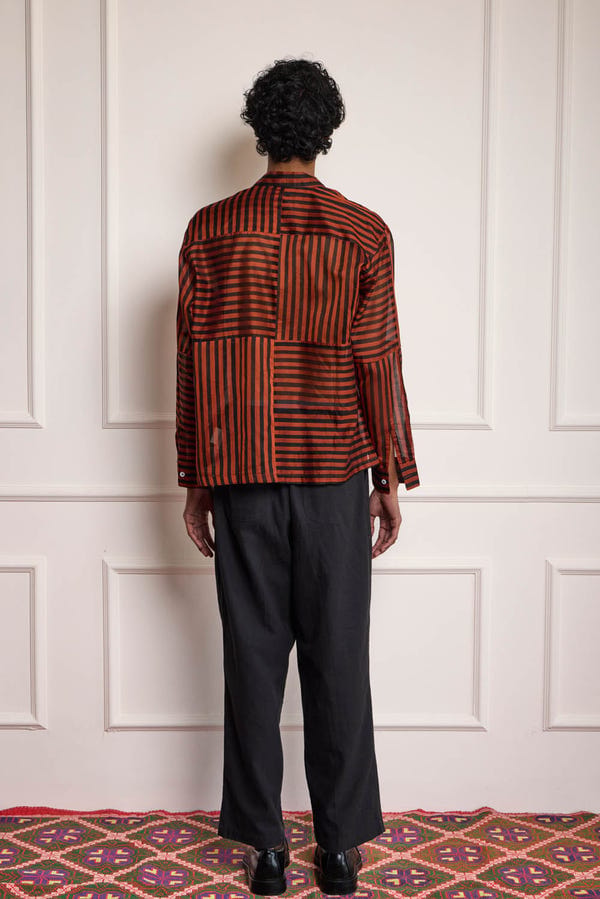 Harago — Silk Patchwork Shirt
