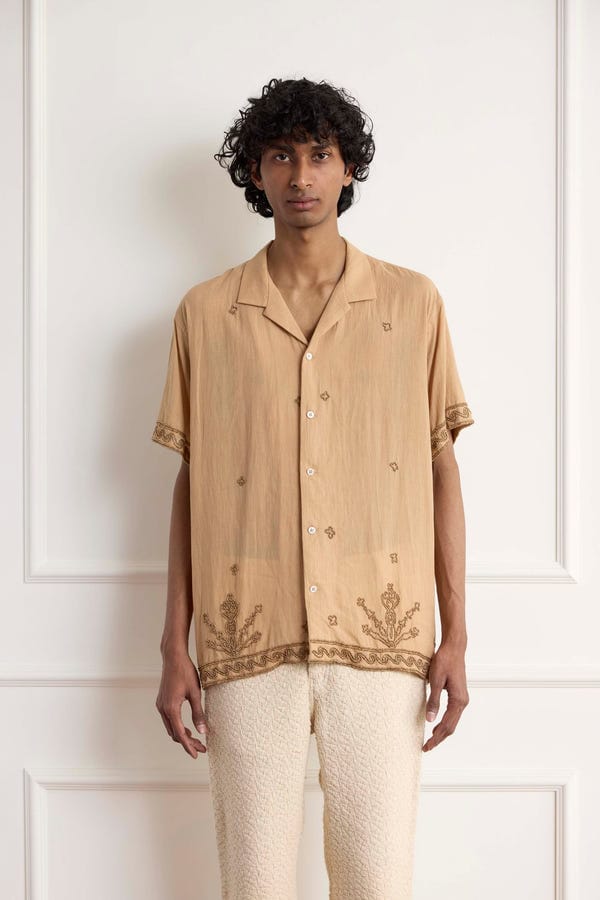 Harago — Bead Embroidered Shirt