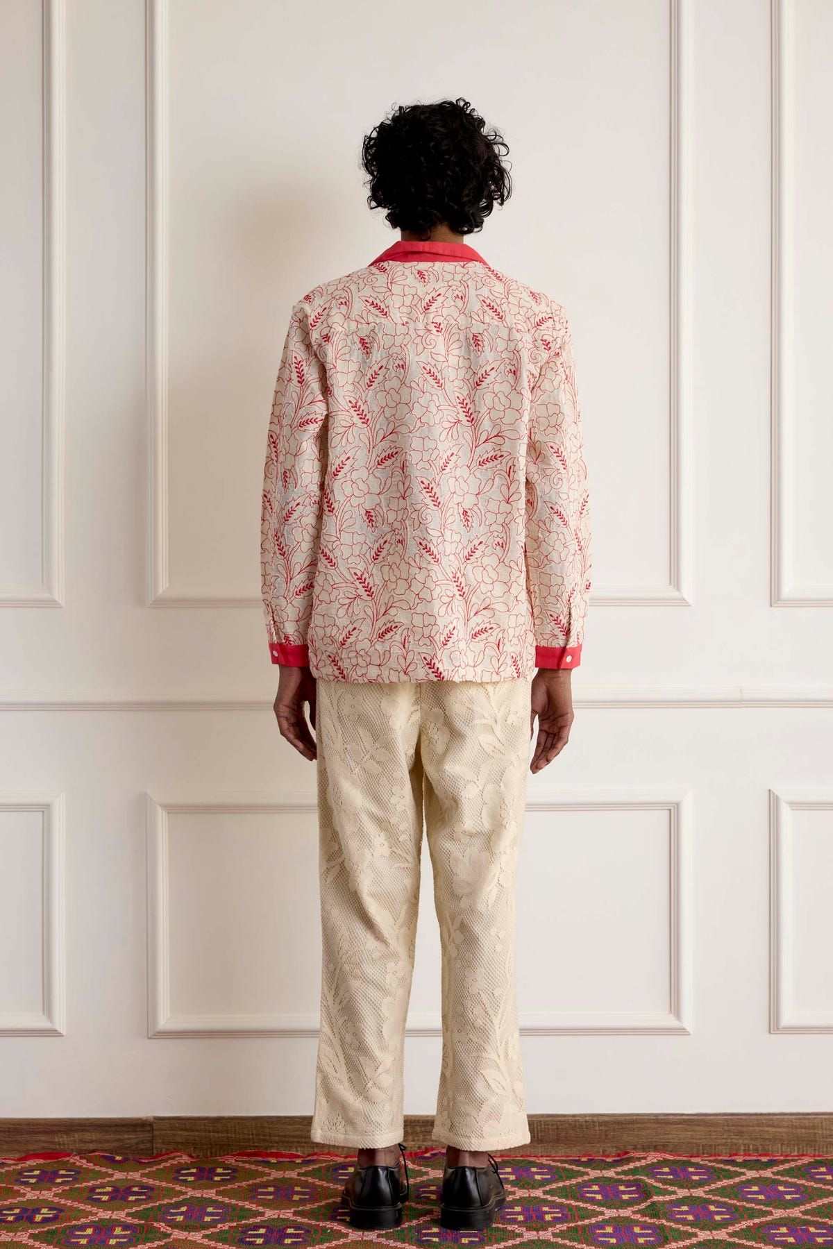 Red Embroidered Shirt - image 2