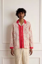 Red Embroidered Shirt view 3