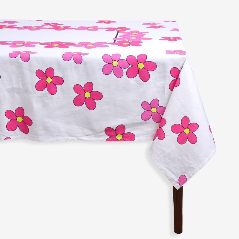 Pink Daisy Tablelcoth