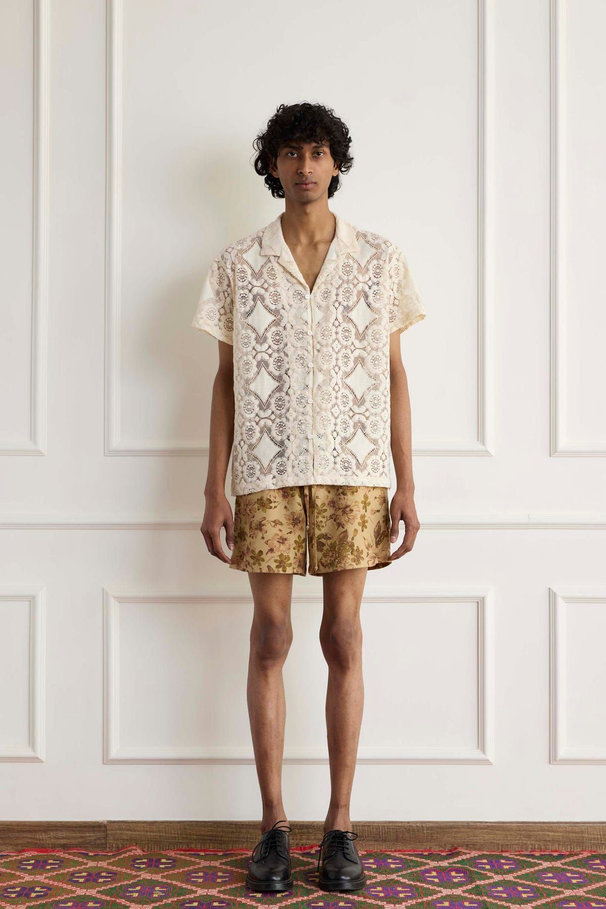 Lace Floral Shirt - image 1