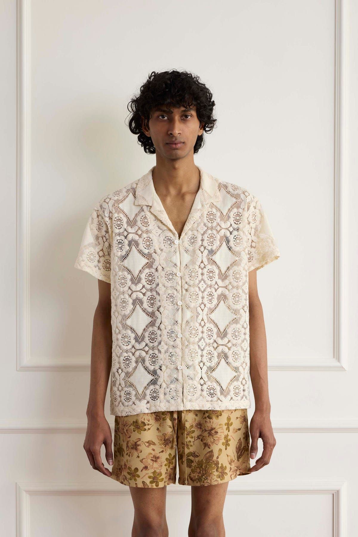 Lace Floral Shirt - image 3