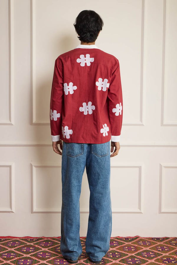 Harago — Cloud Applique Shirt