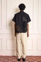 Black Sailing Embroidered Shirt view 2