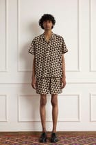 Geometric Block Print Shirt view 1