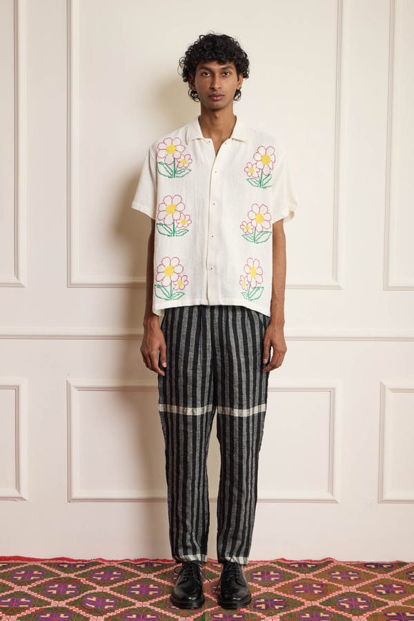 Harago — Cross Stitch Embroidered Shirt