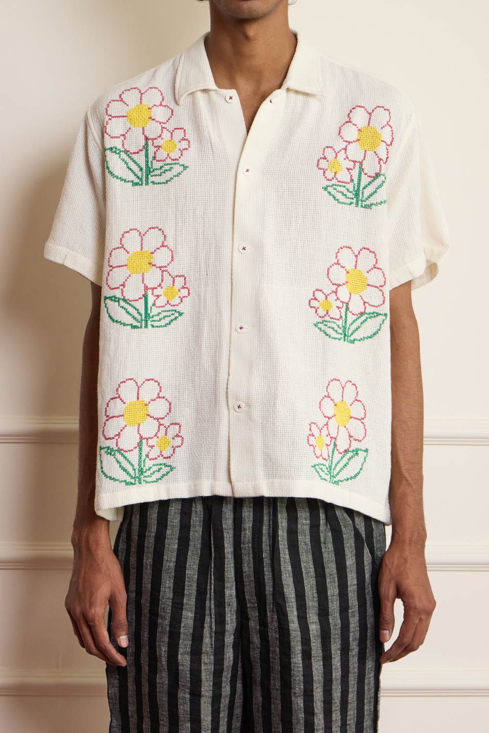 Cross Stitch Embroidered Shirt - image 3