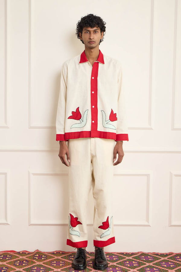 Harago — Tulip Applique Shirt
