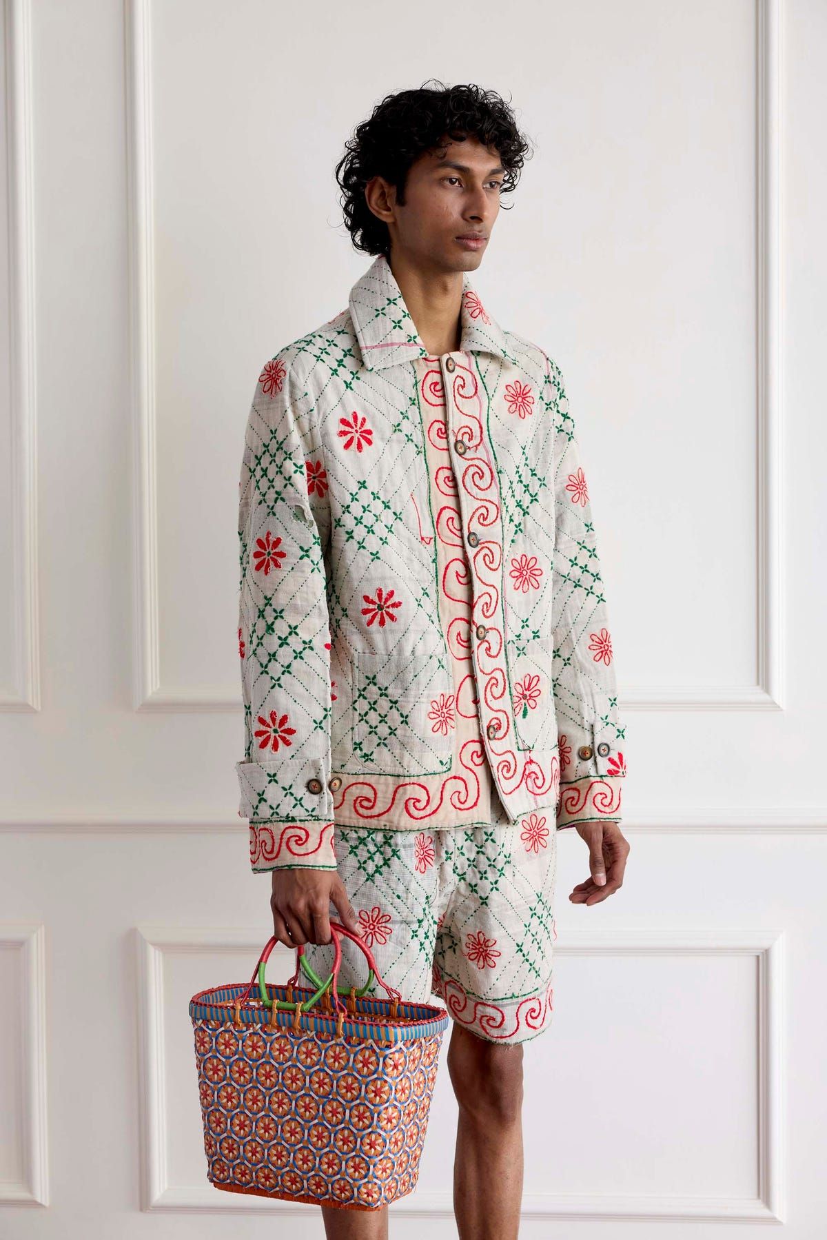 Kantha Embroidery Jacket - image 3