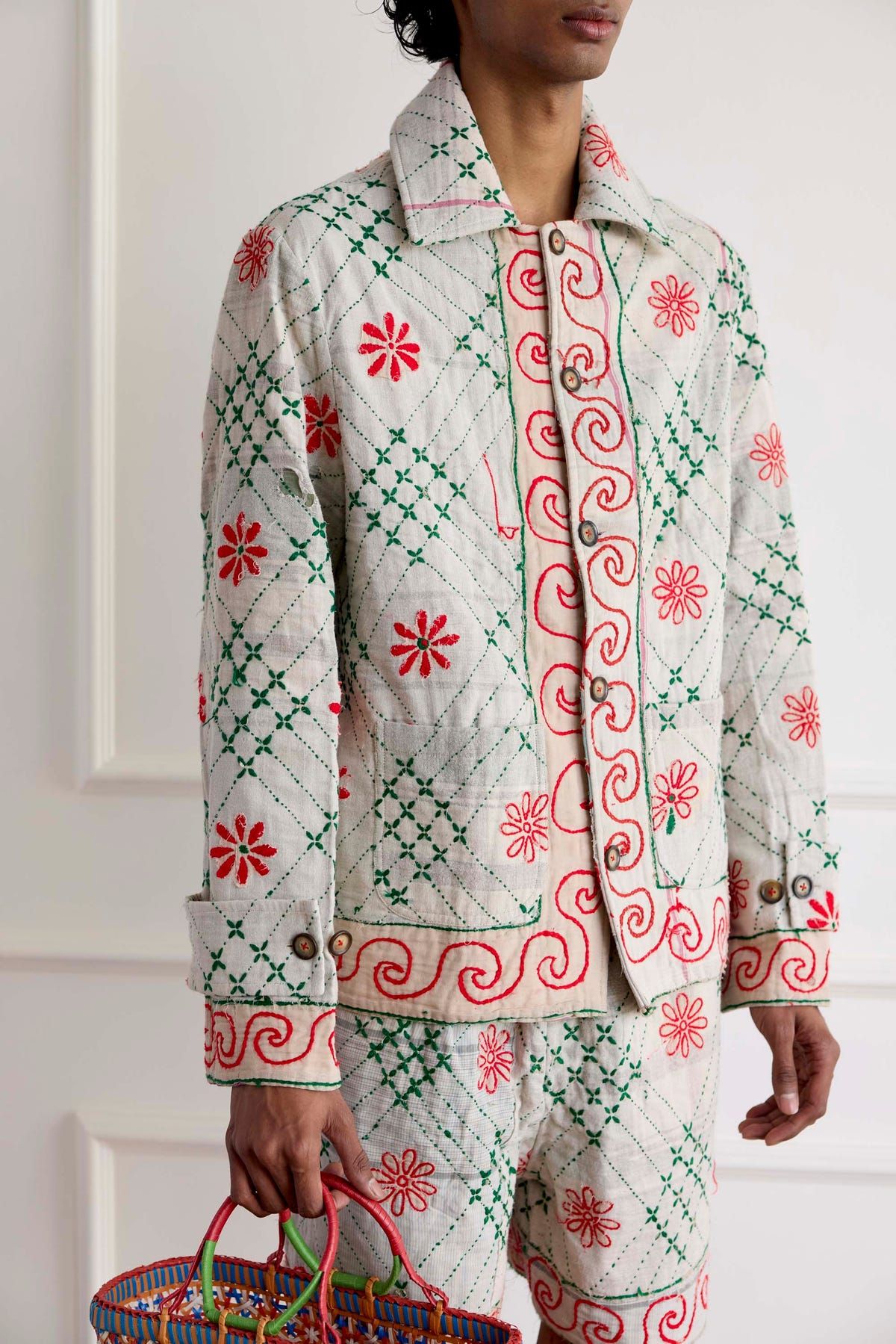 Kantha Embroidery Jacket - image 4