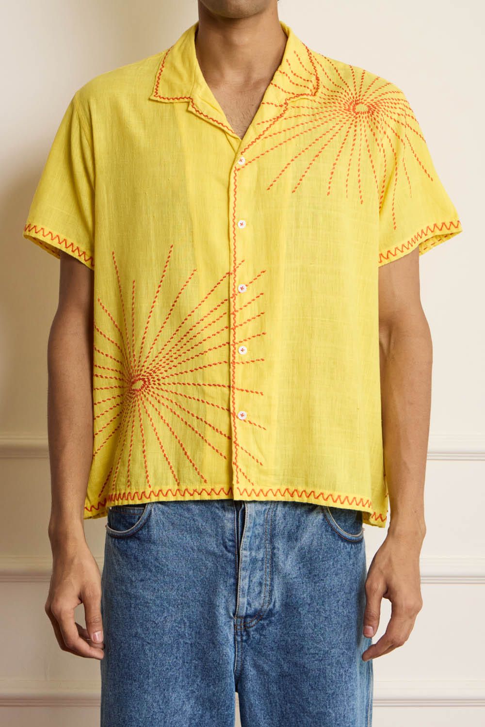 Sun Kantha Embroidered Shirt - image 3
