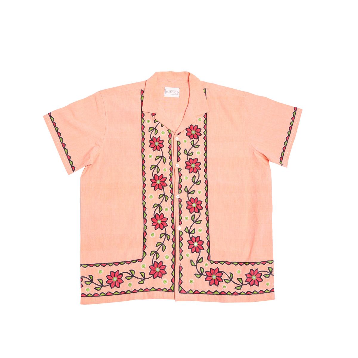 Kutchi Embroidered Shirt- Short Sleeve - image 1