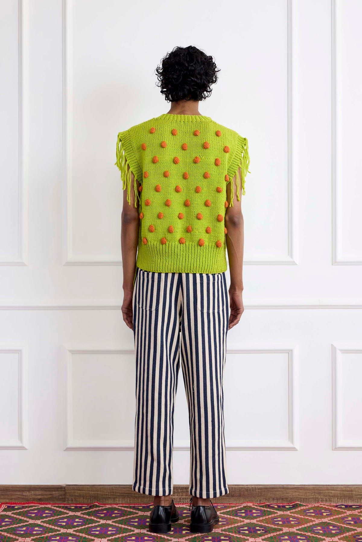 Green Fringed Vest - image 2