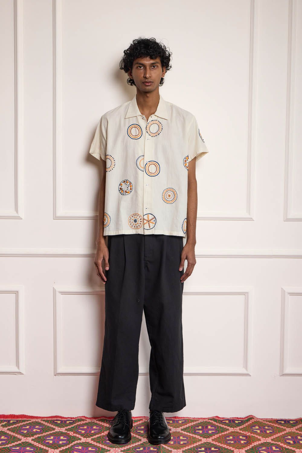 Khadi Embroidered Shirt - image 1