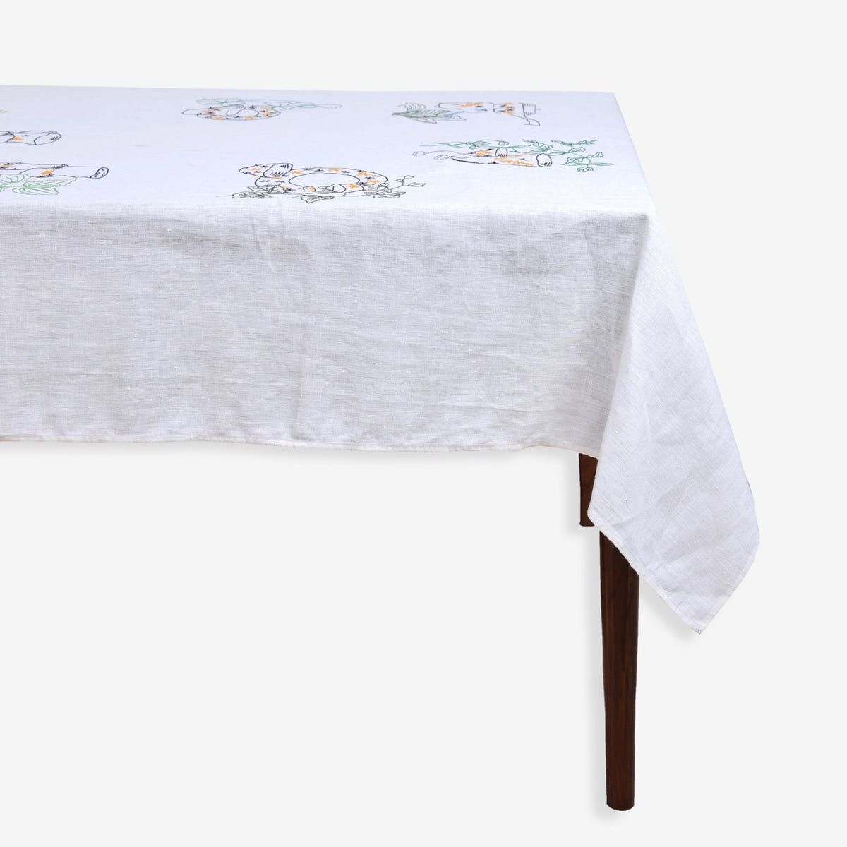 Vintage Embroidered Tablecloth - image 1