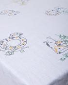 Vintage Embroidered Tablecloth view 2