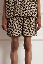 Geometric Block Print Shorts view 1