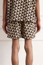 Geometric Block Print Shorts view 2