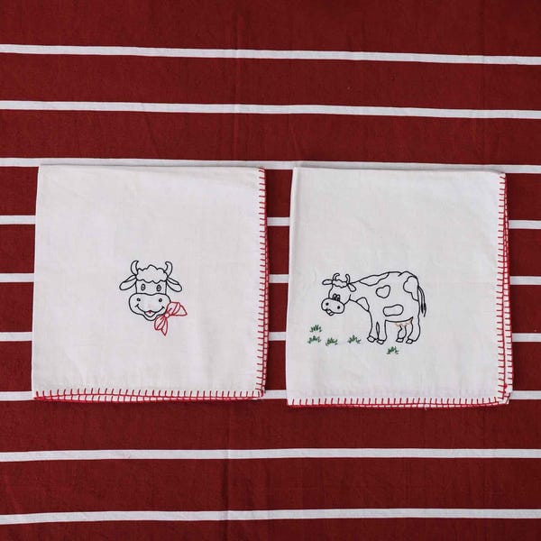 Harago — Cow Embroidered Table Napkin
