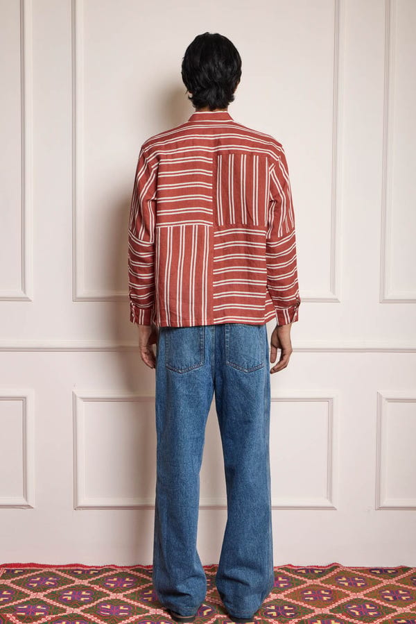 Harago — Stripes Linen Shirt