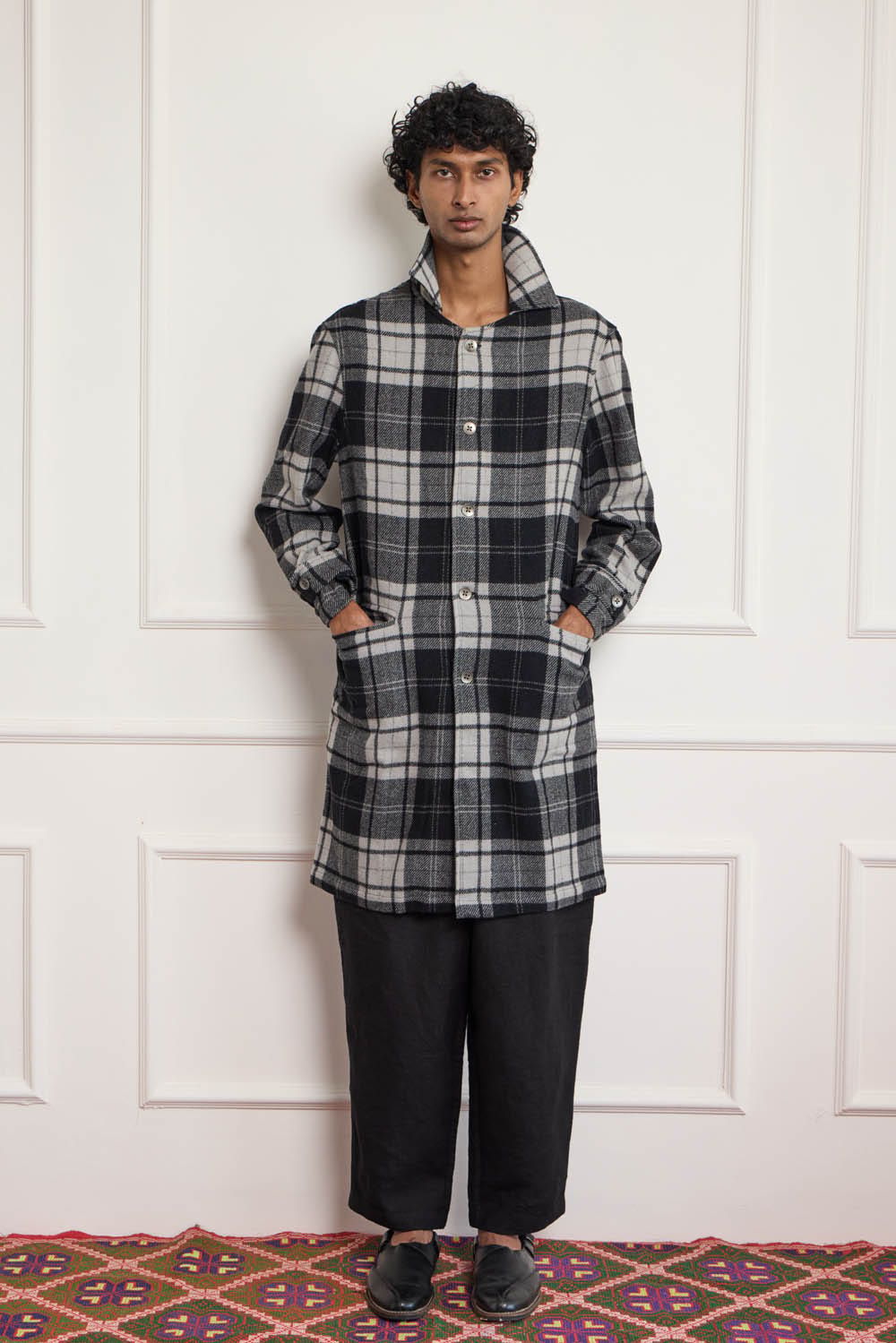 Wool Long Coat - image 1