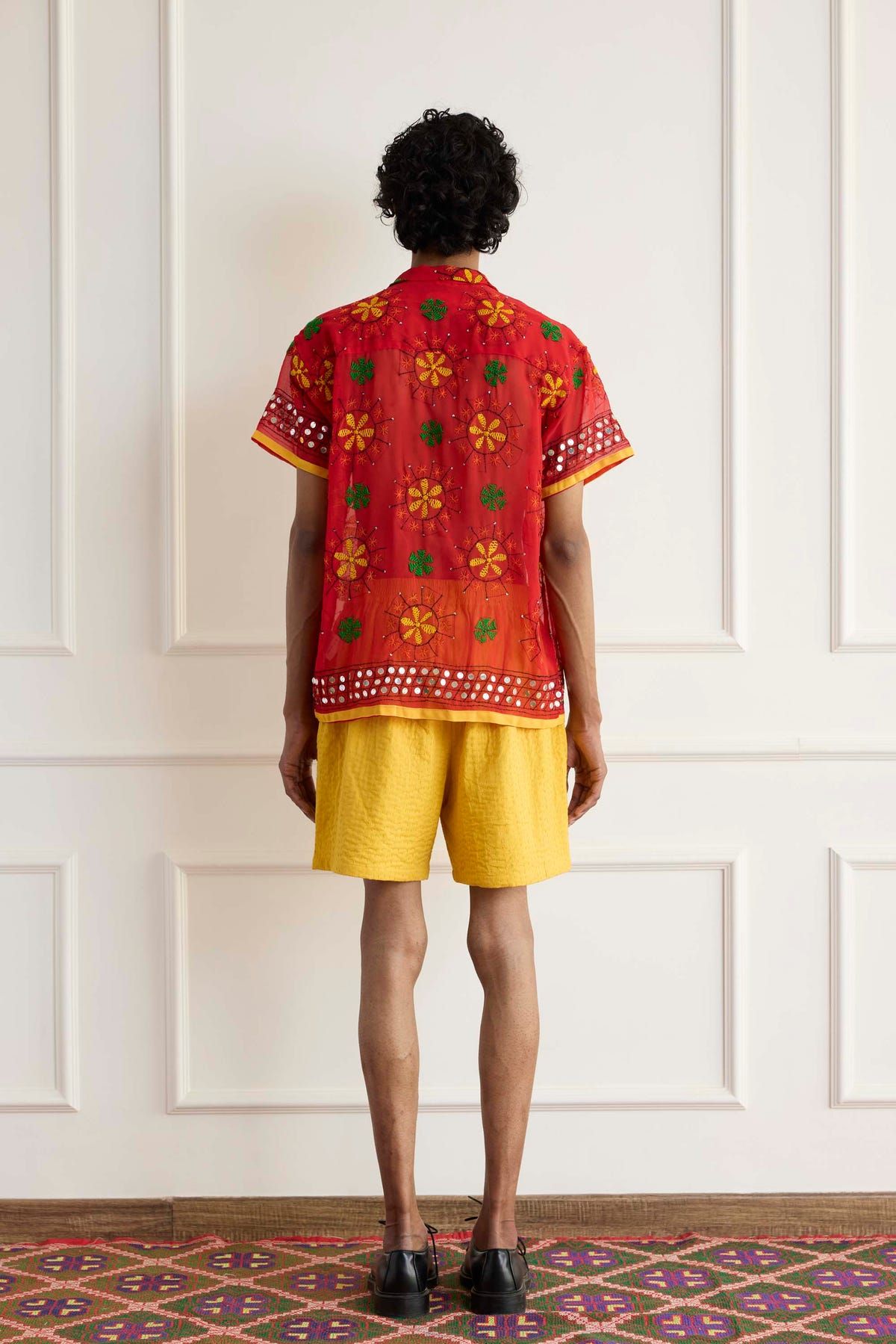 Embroidered Scarf Shirt - image 2