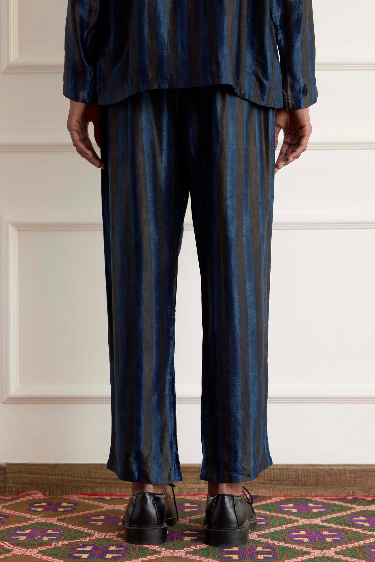 Silk Striped Pants - image 2